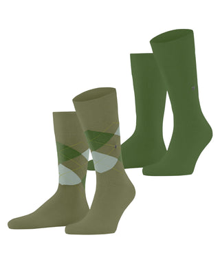 Burlington Everyday Argyle Mix 2-Pack Herren