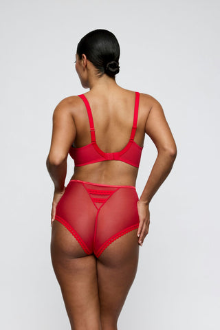 WOWGIRL true red halb unterlegter BH tiefdek.