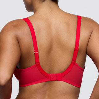 WOWGIRL true red halb unterlegter BH tiefdek.