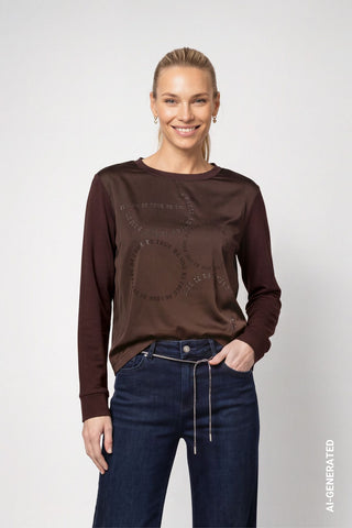 Blusenshirt mit Schmuckdetails