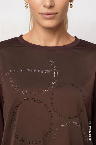 Blusenshirt mit Schmuckdetails