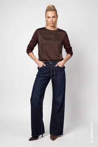 Blusenshirt mit Schmuckdetails