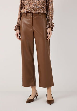 Culotte in Lederoptik