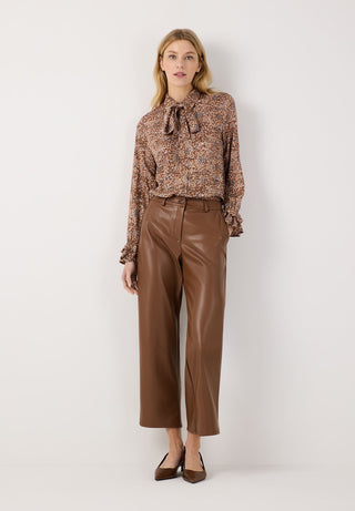 Culotte in Lederoptik