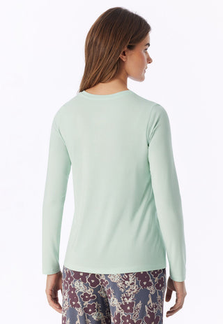 Shirt langarm V-Ausschnitt