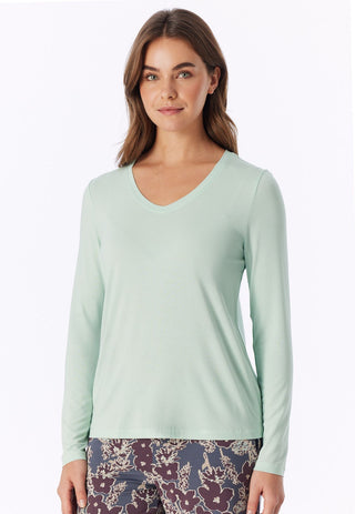 Shirt langarm V-Ausschnitt