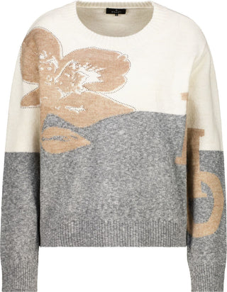 Strickpullover mit Intarsie-Muster