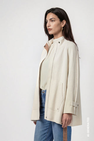Doubleface Strickjacke