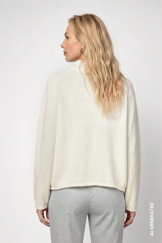 Strickpullover mit Colorblock