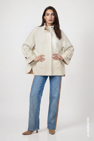 Doubleface Strickjacke