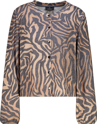 Strickjacke mit Zebra-Muster