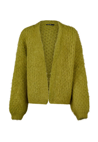 Strickjacke im Zopfmuster