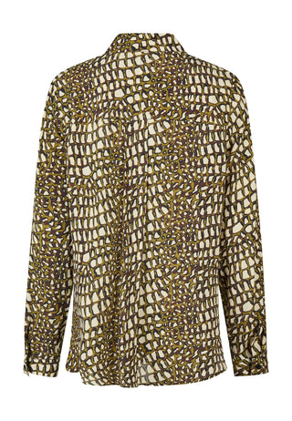 Hemdbluse mit Reptilienprint
