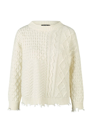 Pullover im Zopf-Patchwork