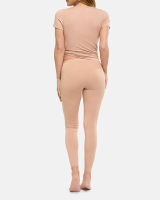 Shirt Kurzarm cashmere dream Stand, caramel