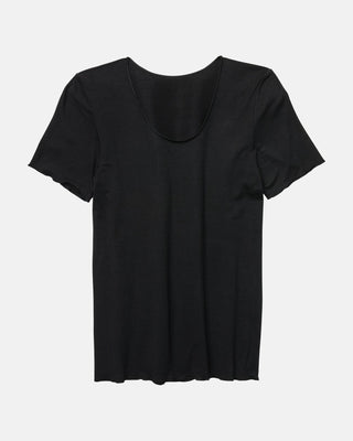 Shirt Kurzarm cashmere dream Stand, schwarz