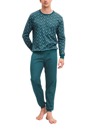 HERREN Pyjama mit Bündchen