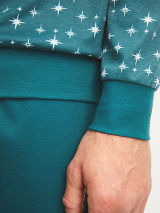 HERREN Pyjama mit Bündchen