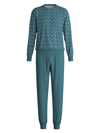 HERREN Pyjama mit Bündchen