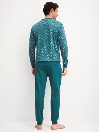 HERREN Pyjama mit Bündchen