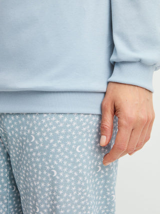 DAMEN Pyjama mit Bündchen