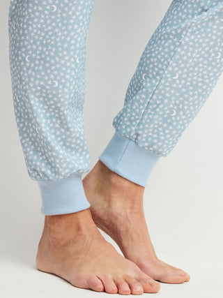 DAMEN Pyjama mit Bündchen