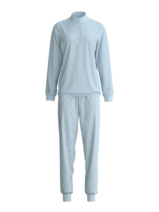 DAMEN Pyjama mit Bündchen