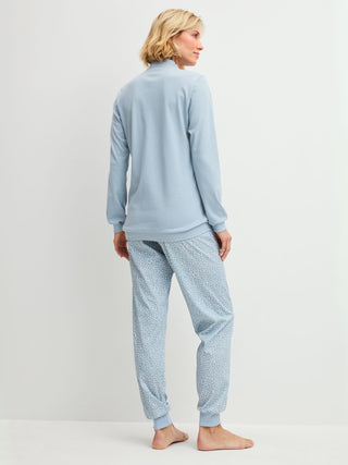DAMEN Pyjama mit Bündchen