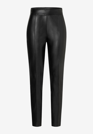 Fake Leather Leggings, black