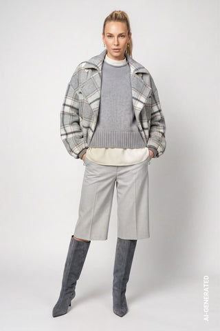 Jacke mit Karomuster