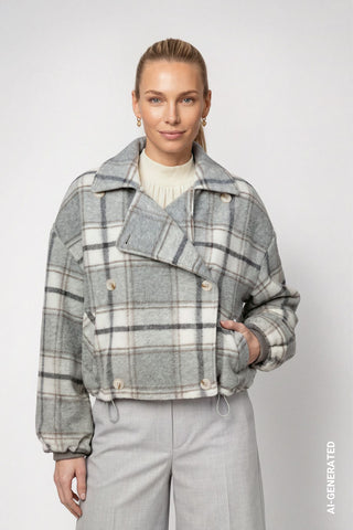 Jacke mit Karomuster
