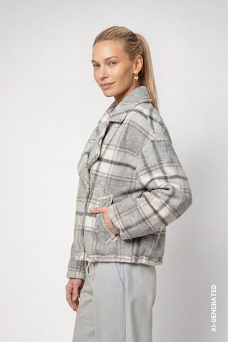 Jacke mit Karomuster