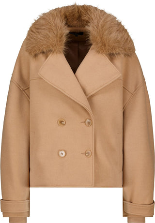 Jacke mit Kunstfellkragen