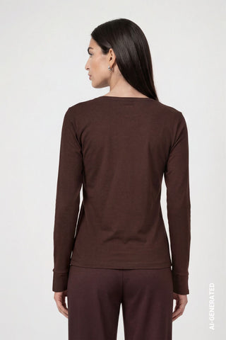 Langarmshirt mit Strassdetails