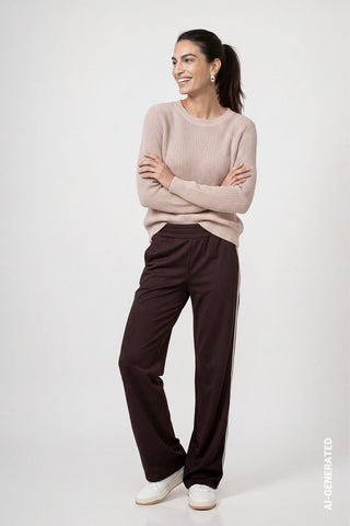 Basic-Strickpullover mit Lurex
