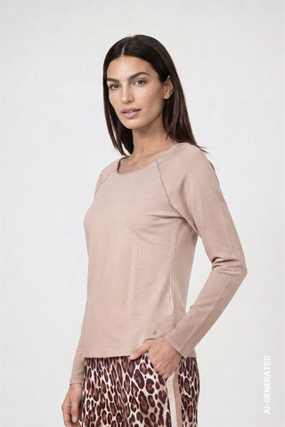 Basic-Langarmshirt