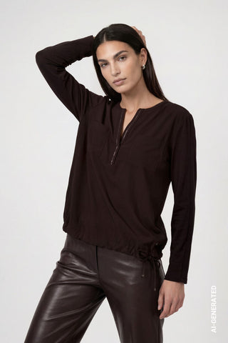 Blusenshirt mit Schmuckdetails