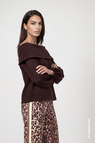 Pullover mit Carmen-Ausschnitt