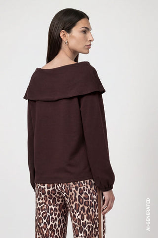 Pullover mit Carmen-Ausschnitt