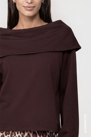 Pullover mit Carmen-Ausschnitt