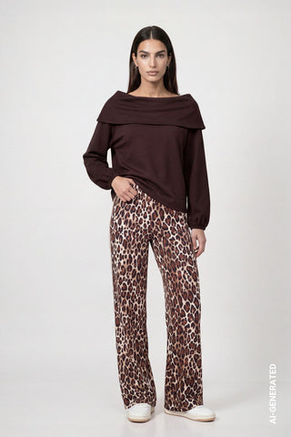Pullover mit Carmen-Ausschnitt