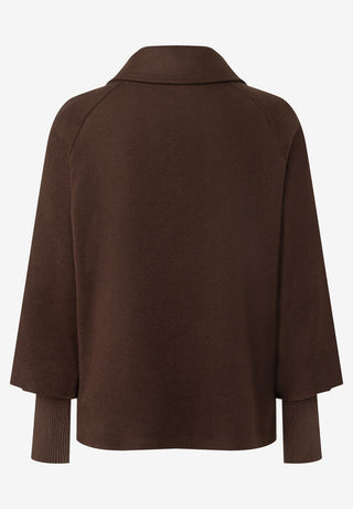 Zweireihige Wollflausch-Jacke