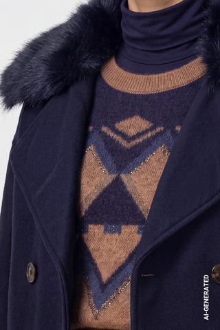 Jacke mit Wolloptik