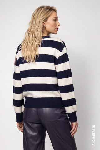 Strickpullover mit einer Mustermischung