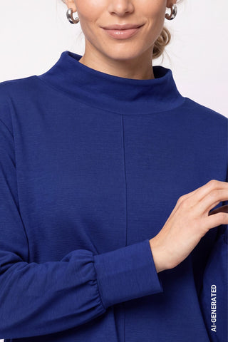 Sweatshirt mit Stehkragen