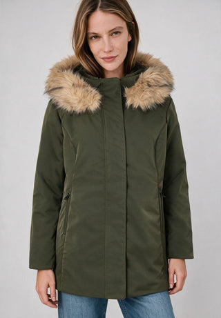 Parka mit Kunstfellkapuze