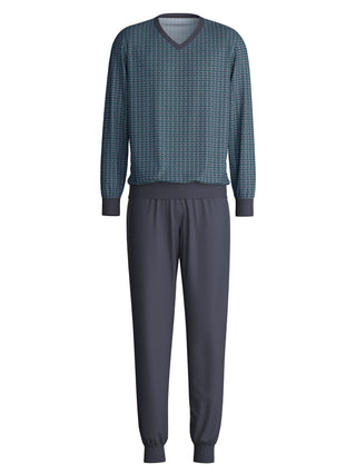 HERREN Pyjama mit Bündchen