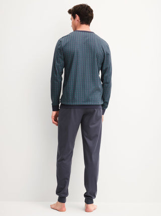 HERREN Pyjama mit Bündchen