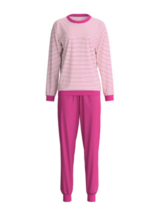 DAMEN Pyjama mit Bündchen