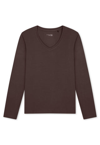 Shirt langarm V-Ausschnitt